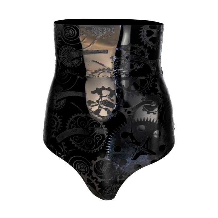 High Waist Slip Steampunk Latex Laser Edition